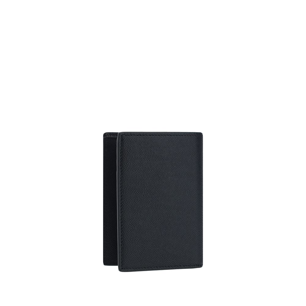 Saint Laurent Black Embossed Leather Wallet Curated Luxury Accessories by Orvyn