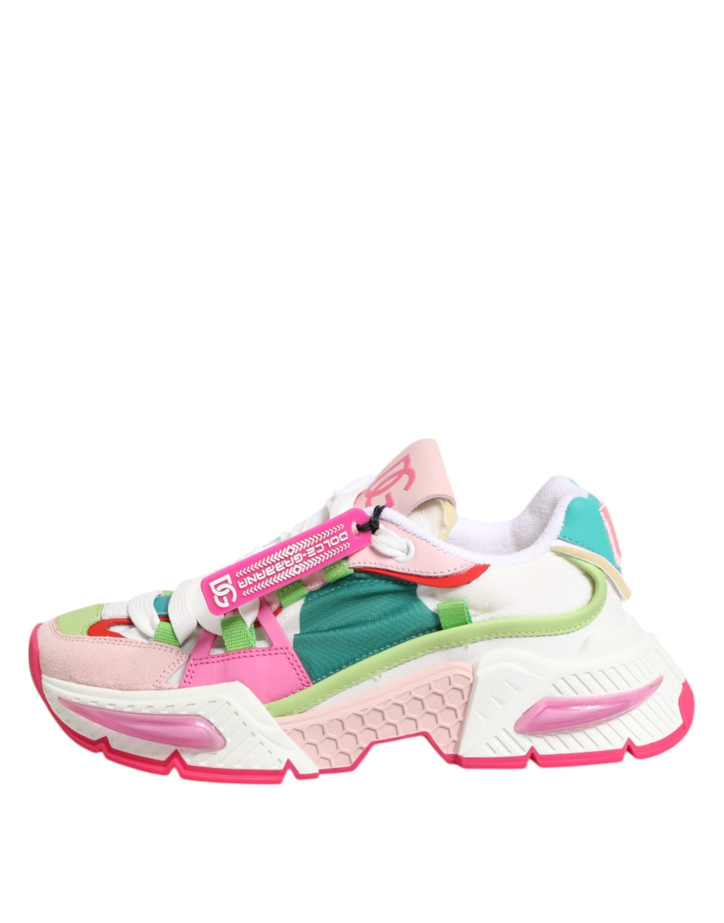 Dolce & Gabbana Multicolor Leather Airmaster Low Top Sneaker Shoes Curated Luxury Accessories by Orvyn