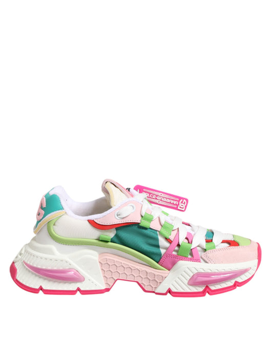 Dolce & Gabbana Multicolor Leather Airmaster Low Top Sneaker Shoes Curated Luxury Accessories by Orvyn