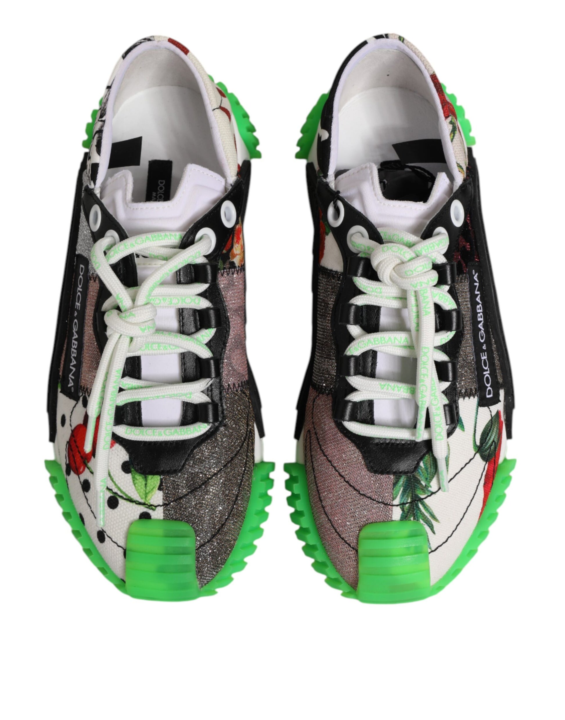 Dolce & Gabbana Multicor DG Logo Leopard Cherry Sneaker Shoes Curated Luxury Accessories by Orvyn