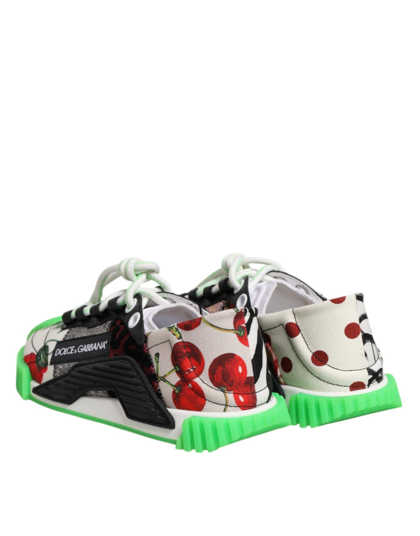 Dolce & Gabbana Multicor DG Logo Leopard Cherry Sneaker Shoes Curated Luxury Accessories by Orvyn