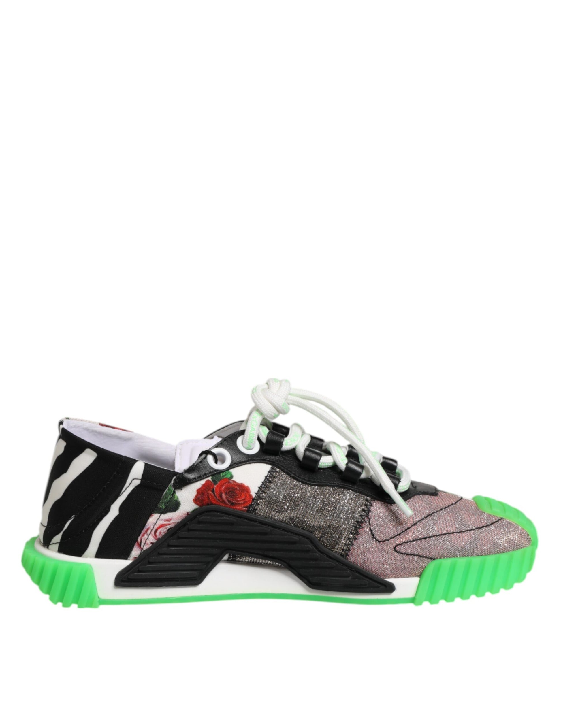 Dolce & Gabbana Multicor DG Logo Leopard Cherry Sneaker Shoes Curated Luxury Accessories by Orvyn