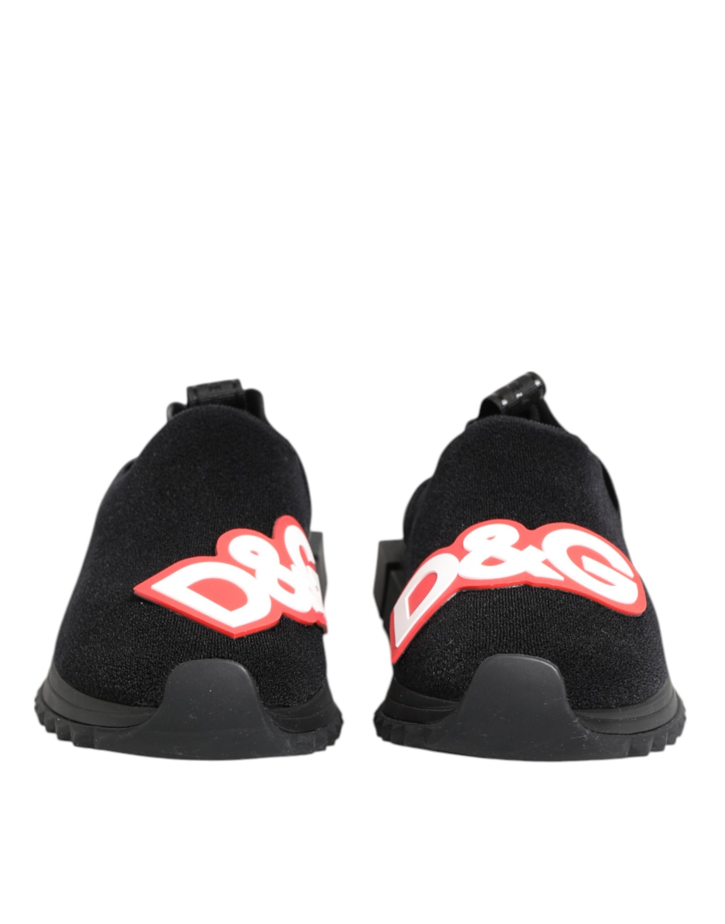 Dolce & Gabbana Black Grey Slip On Sorrento Sneakers Shoes Curated Luxury Accessories by Orvyn