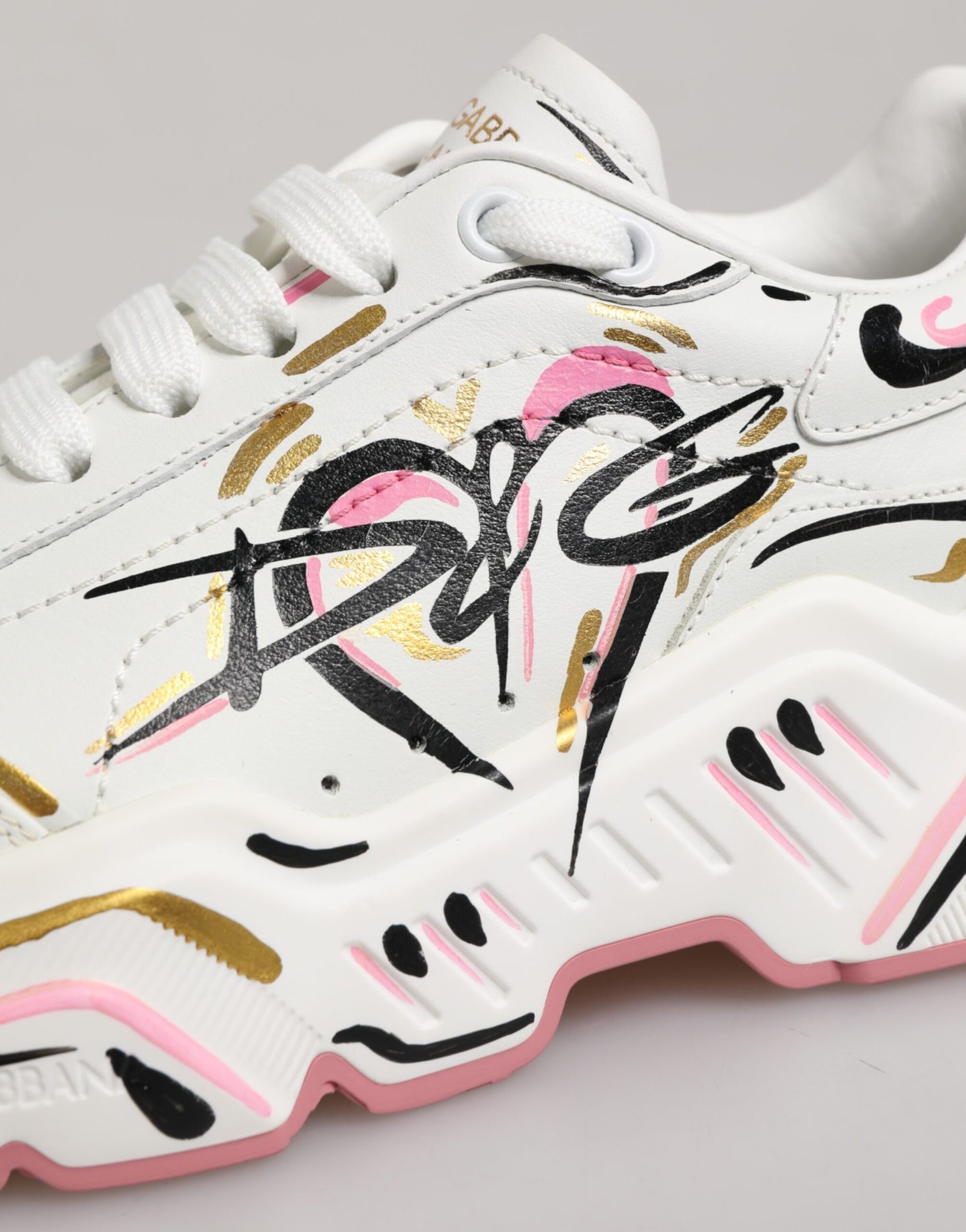 Dolce & Gabbana Multicolor Hand Painted DAYMASTER Sneaker Shoes Curated Luxury Accessories by Orvyn