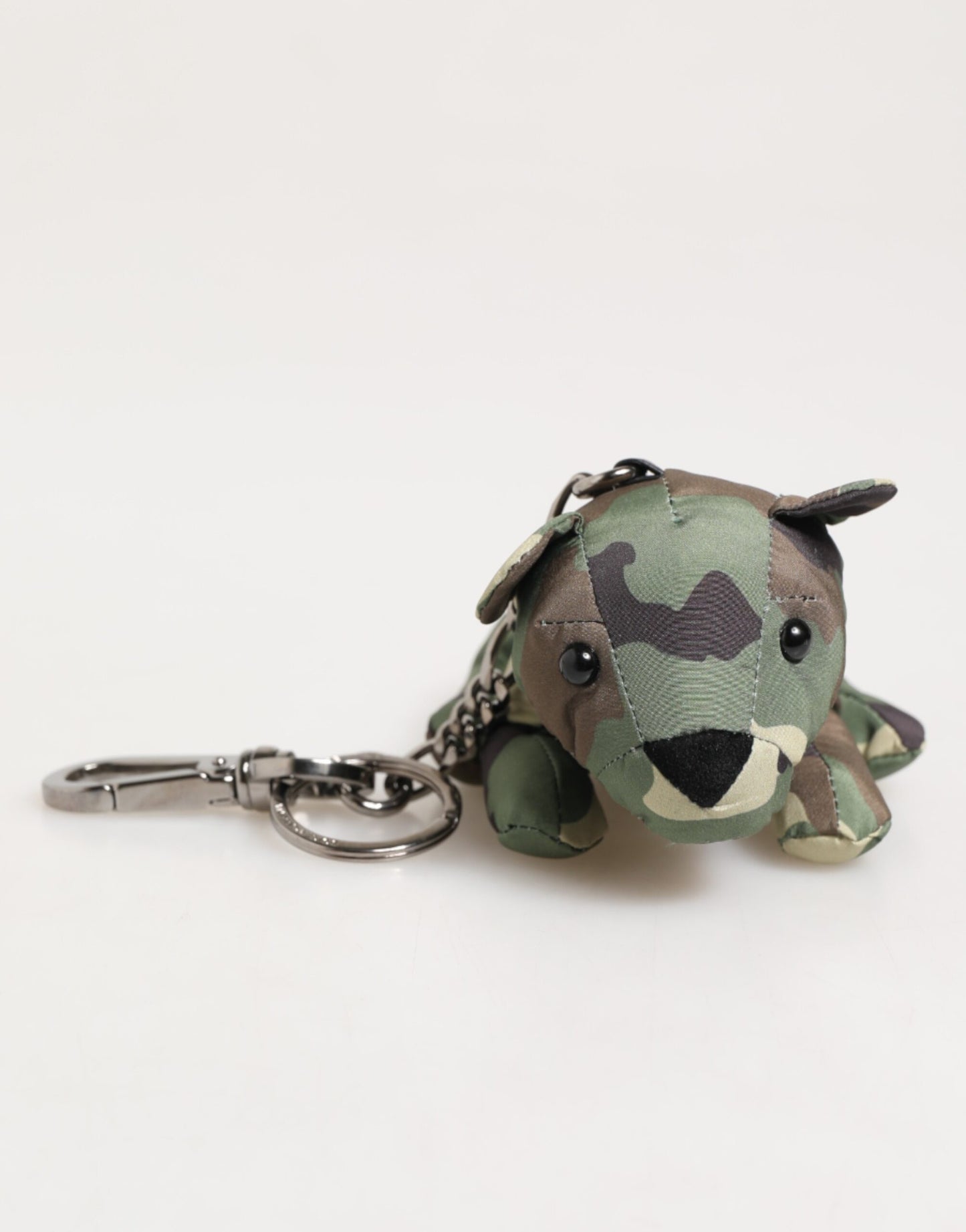 Dolce & Gabbana Camouflage Multicolor Animal Silhouette Keychain Keyring Curated Luxury Accessories by Orvyn