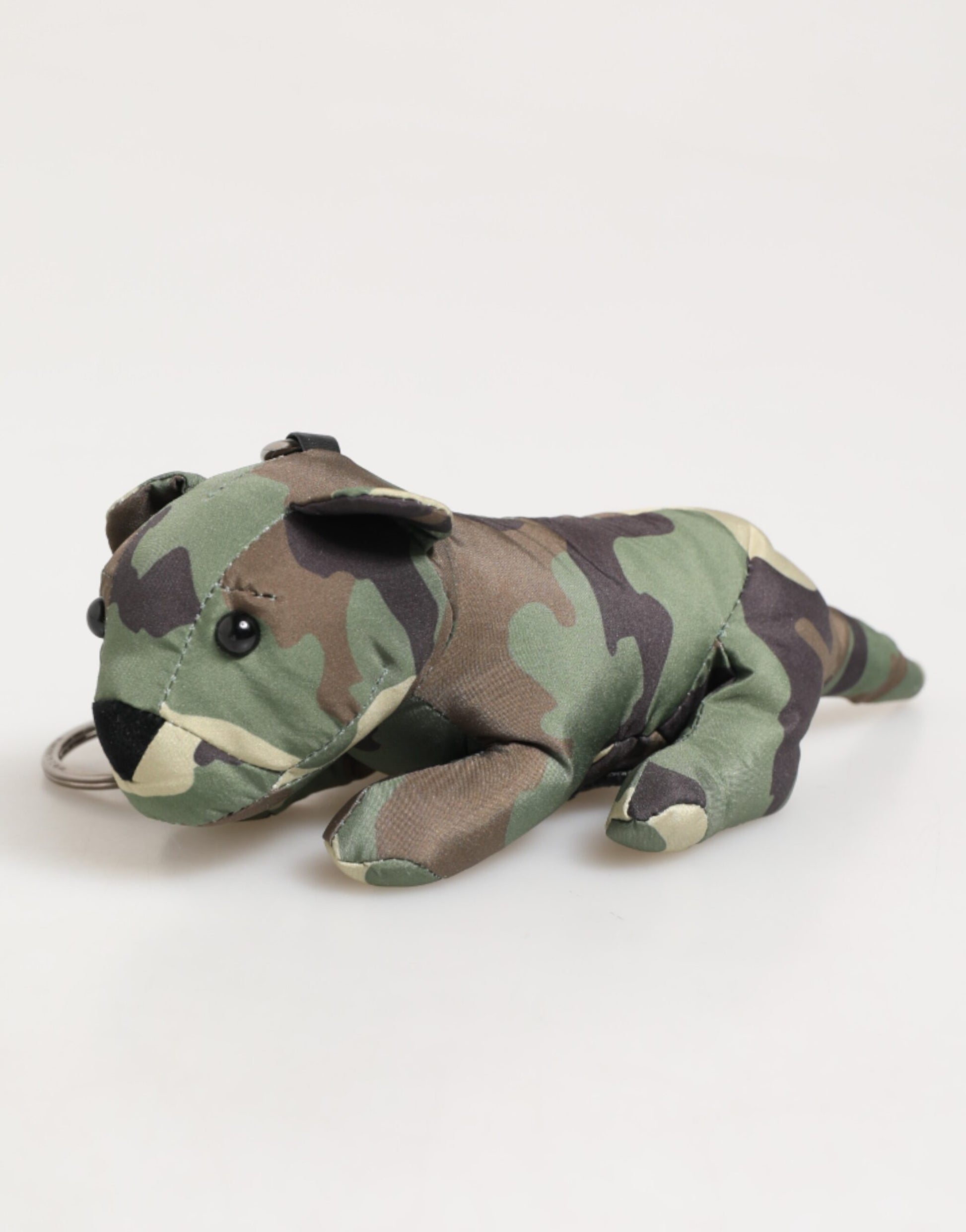 Dolce & Gabbana Camouflage Multicolor Animal Silhouette Keychain Keyring Curated Luxury Accessories by Orvyn