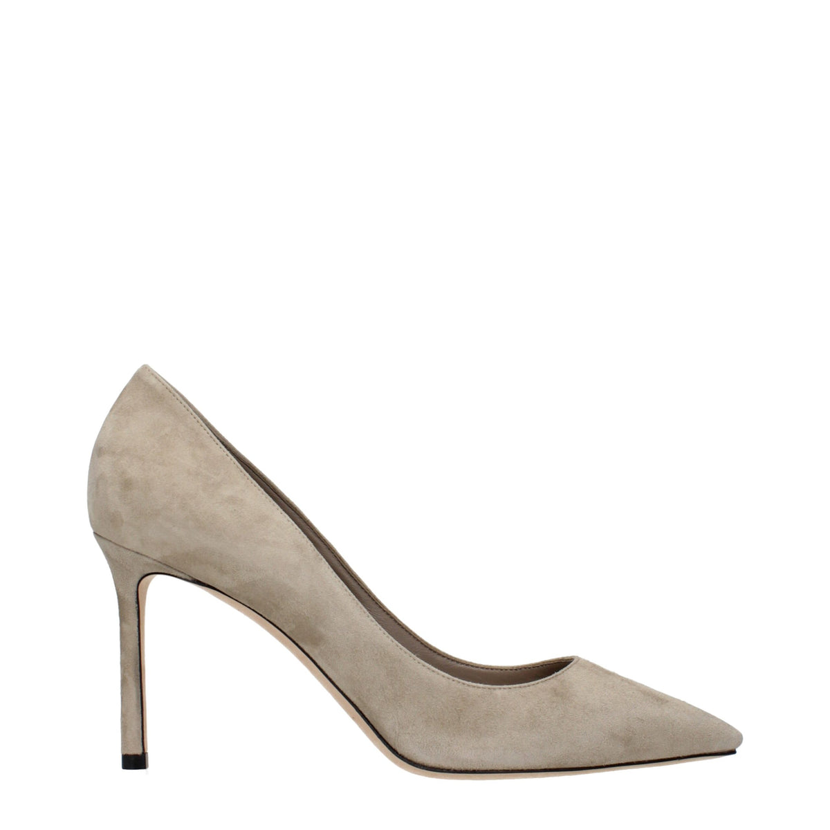 Jimmy Choo Gray Leather High Heel Pumps grau