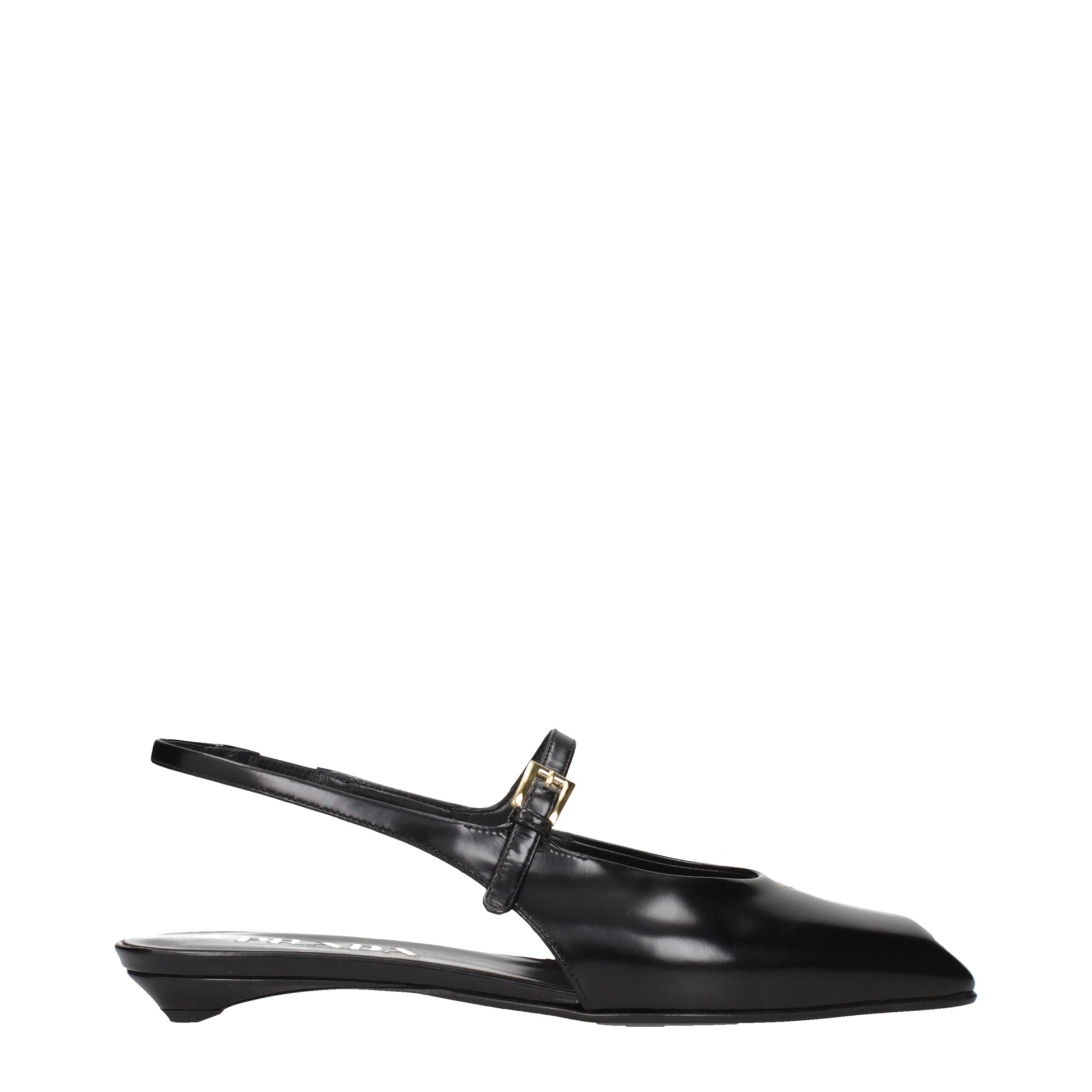 Prada Black Leather Flat Sandals Curated Luxury Accessories by Orvyn