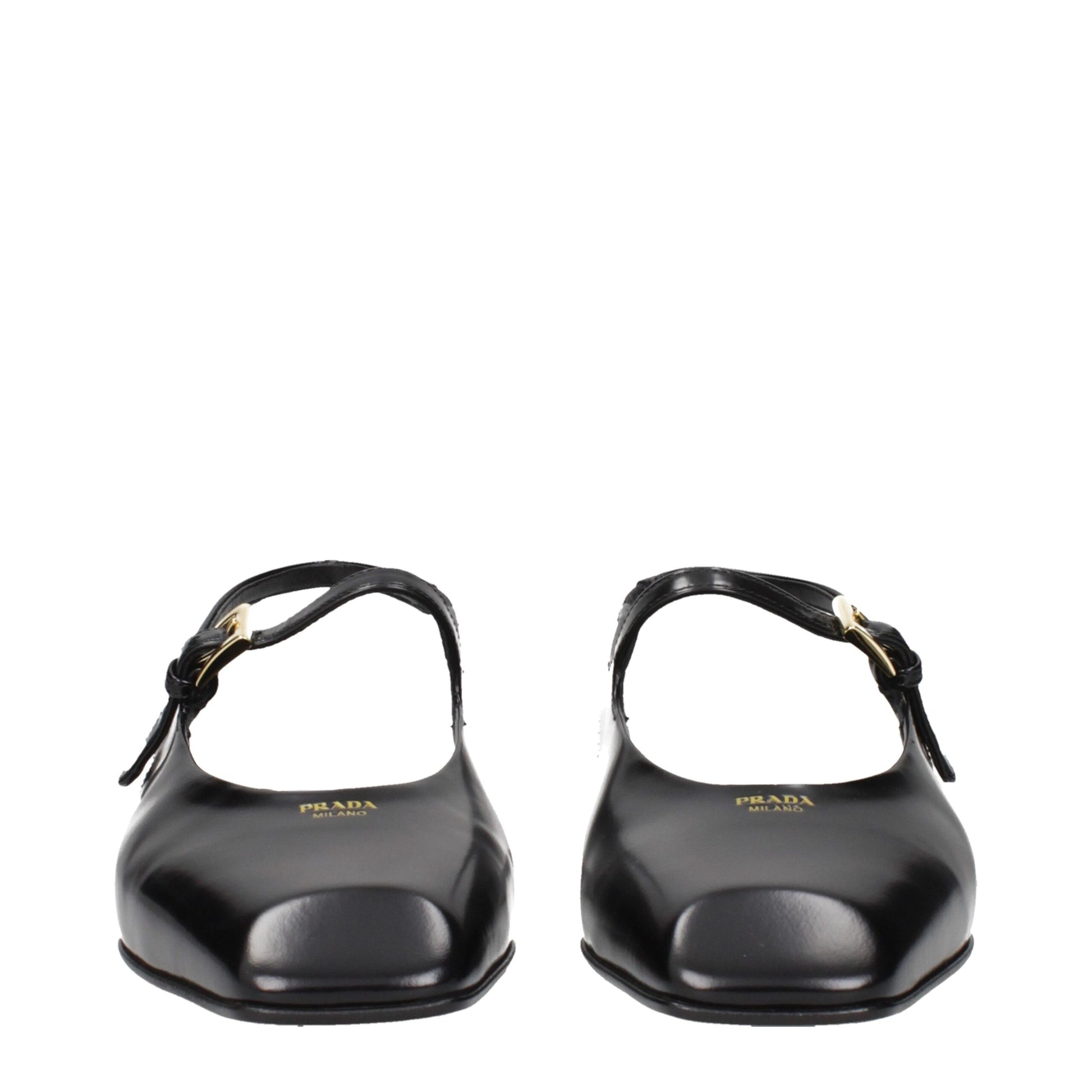 Prada Black Leather Flat Sandals Curated Luxury Accessories by Orvyn