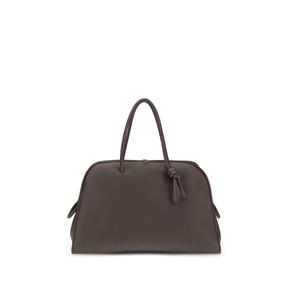 Jacquemus Brown Calf Leather Bos Taurus Handbag Curated Luxury Accessories by Orvyn