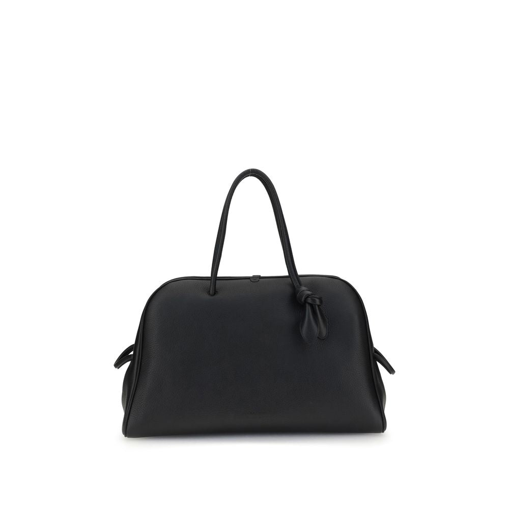 Jacquemus Black Calf Leather Bos Taurus Handbag Curated Luxury Accessories by Orvyn