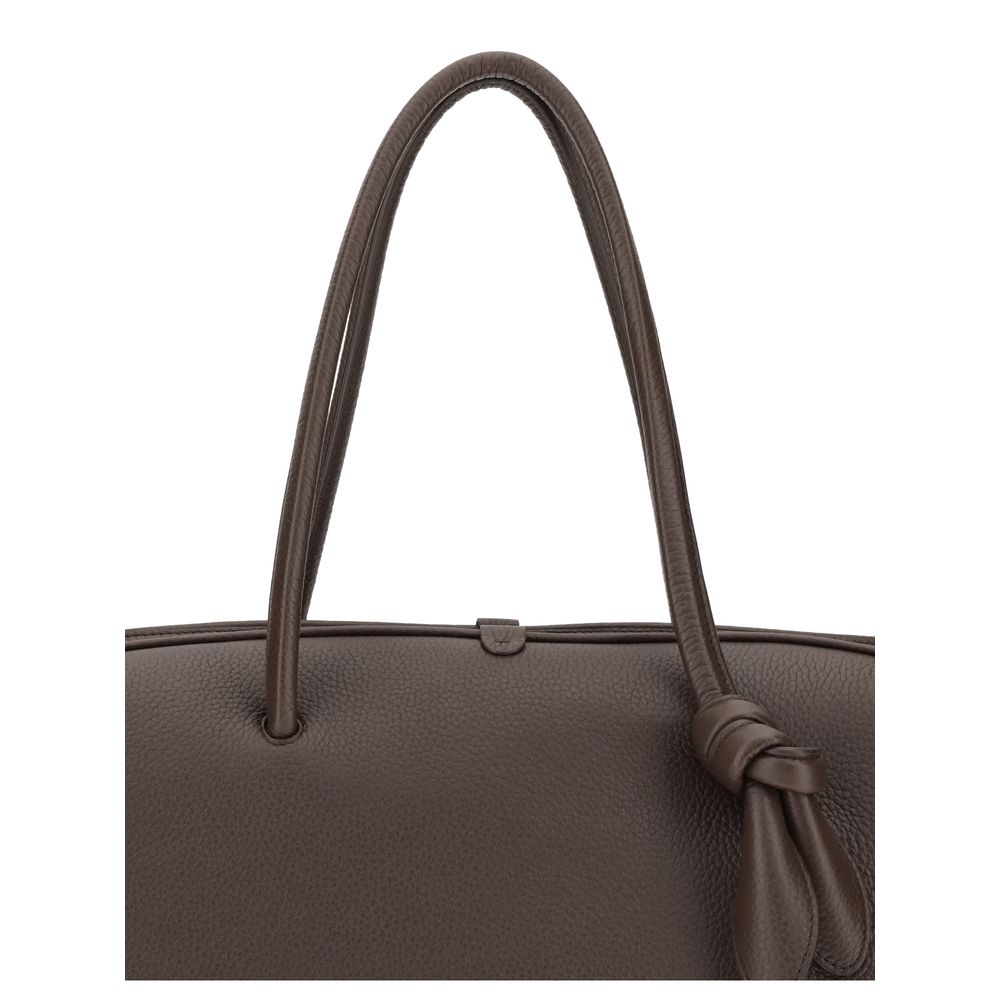 Jacquemus Brown Calf Leather Bos Taurus Handbag Curated Luxury Accessories by Orvyn