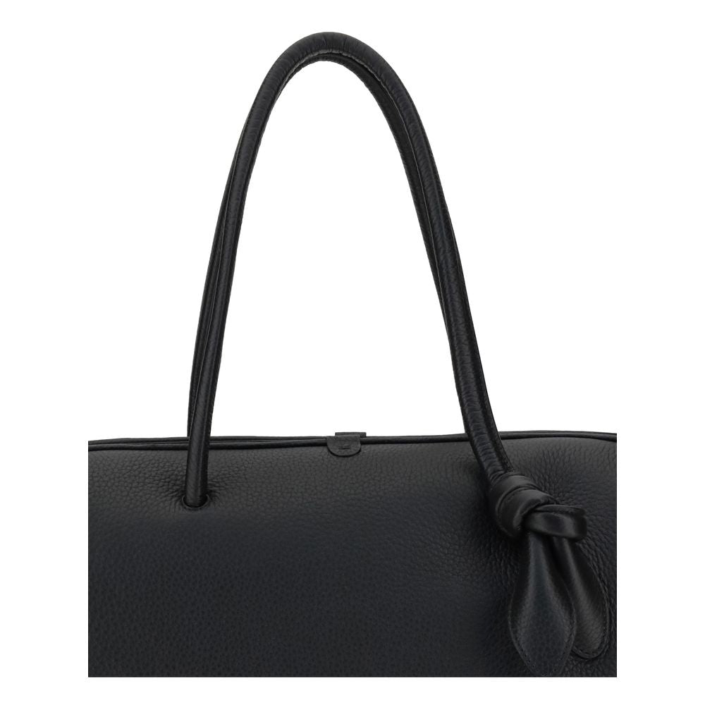 Jacquemus Black Calf Leather Bos Taurus Handbag Curated Luxury Accessories by Orvyn