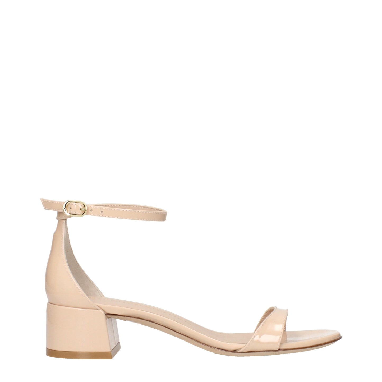 Stuart Weitzman Beige Leather Flat Sandals Curated Luxury Accessories by Orvyn