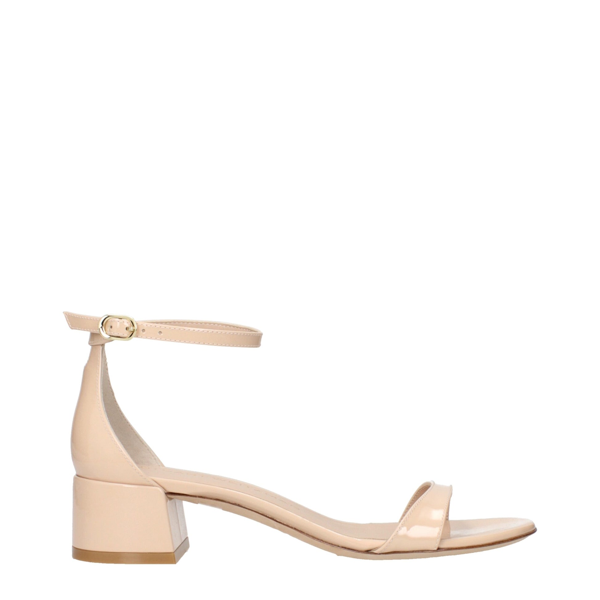 Stuart Weitzman Beige Leather Flat Sandals Curated Luxury Accessories by Orvyn