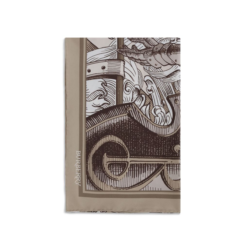 Burberry Beige Silk Scarf Curated Luxury Accessories by Orvyn