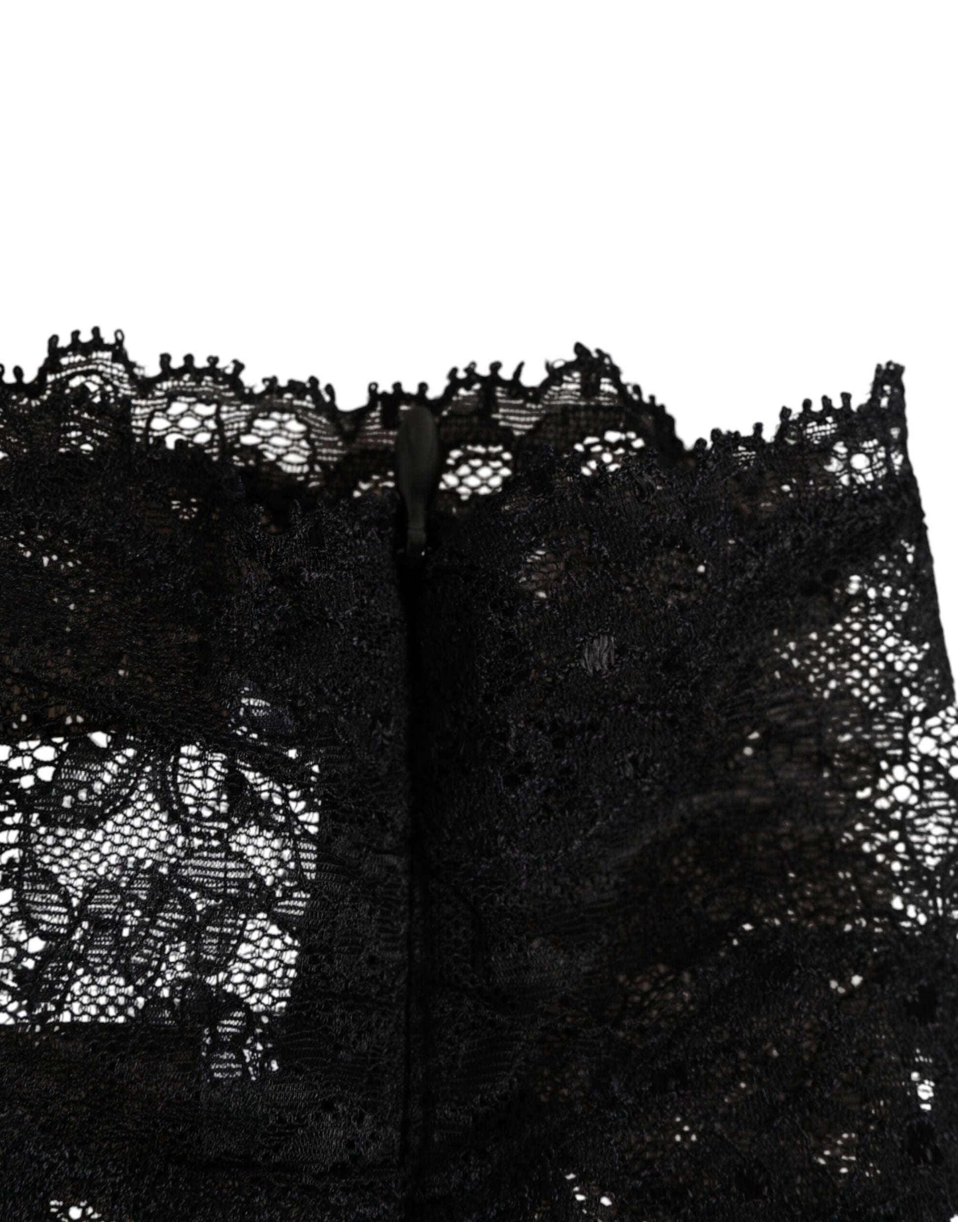Dolce & Gabbana Black Lace Neck Scarf Curated Luxury Accessories by Orvyn