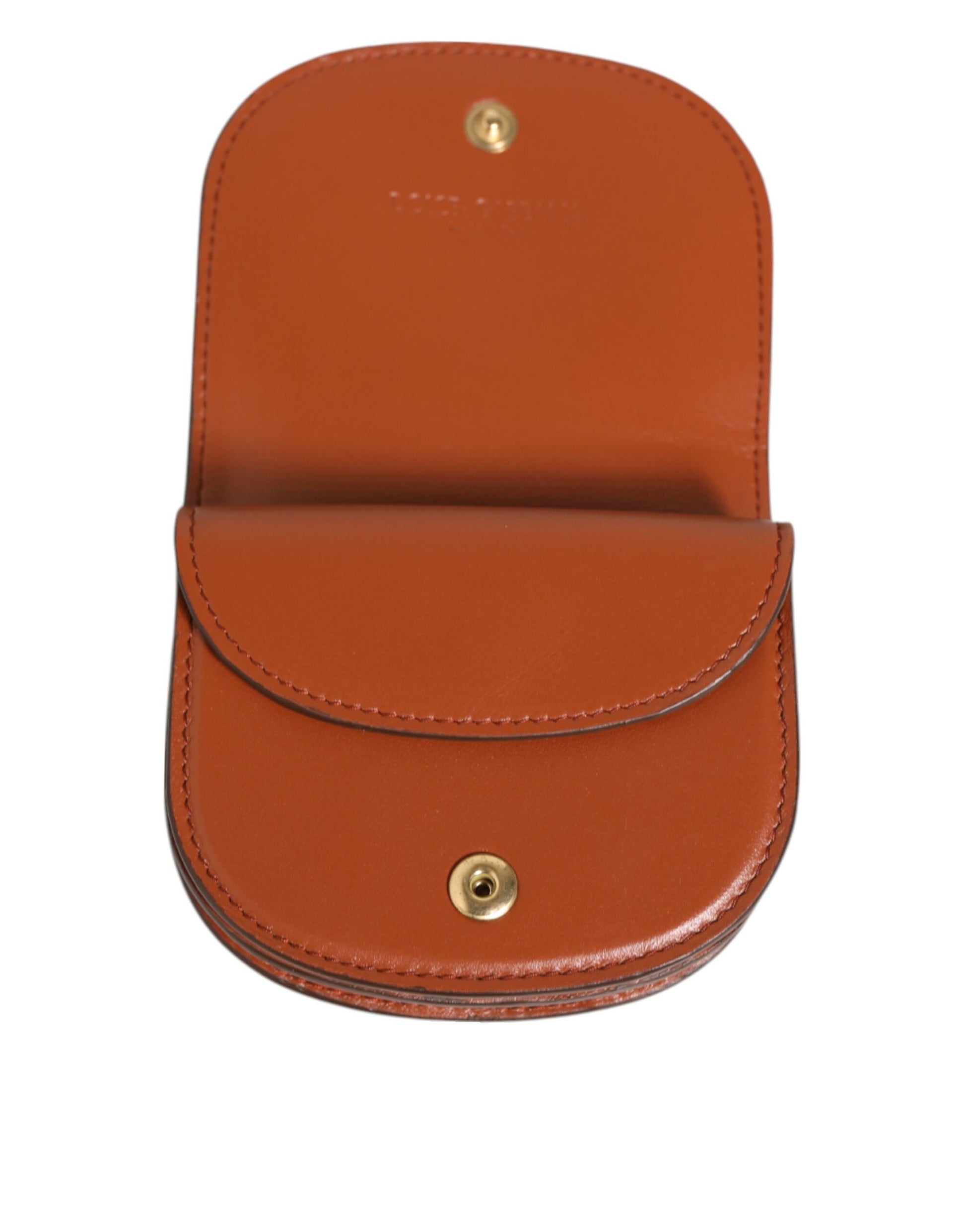 Dolce & Gabbana Brown Leopard Print Calf Leather Small Coin Purse Wallet Curated Luxury Accessories by Orvyn