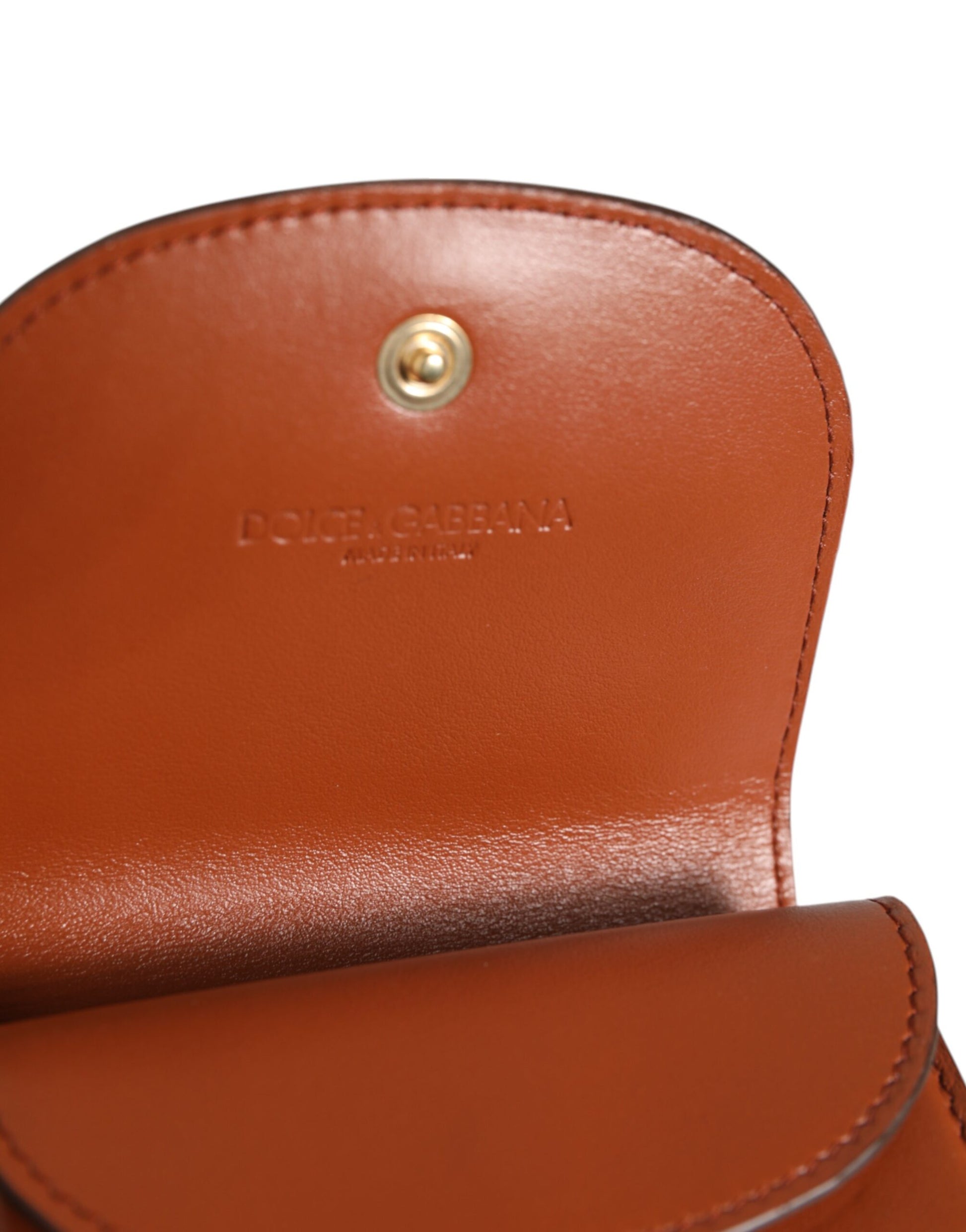 Dolce & Gabbana Brown Leopard Print Calf Leather Small Coin Purse Wallet Curated Luxury Accessories by Orvyn