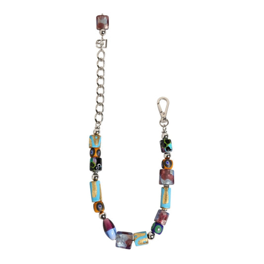 Dolce & Gabbana Multicolor Murano Glass Beads Brass Zamak Necklace Curated Luxury Accessories by Orvyn