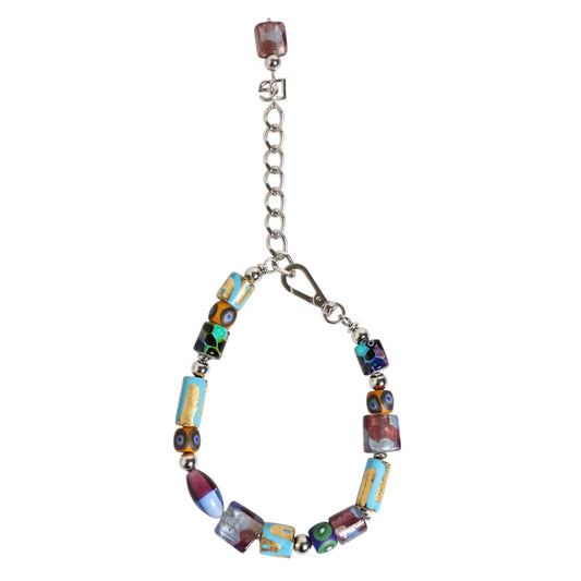 Dolce & Gabbana Multicolor Murano Glass Beads Brass Zamak Necklace Curated Luxury Accessories by Orvyn