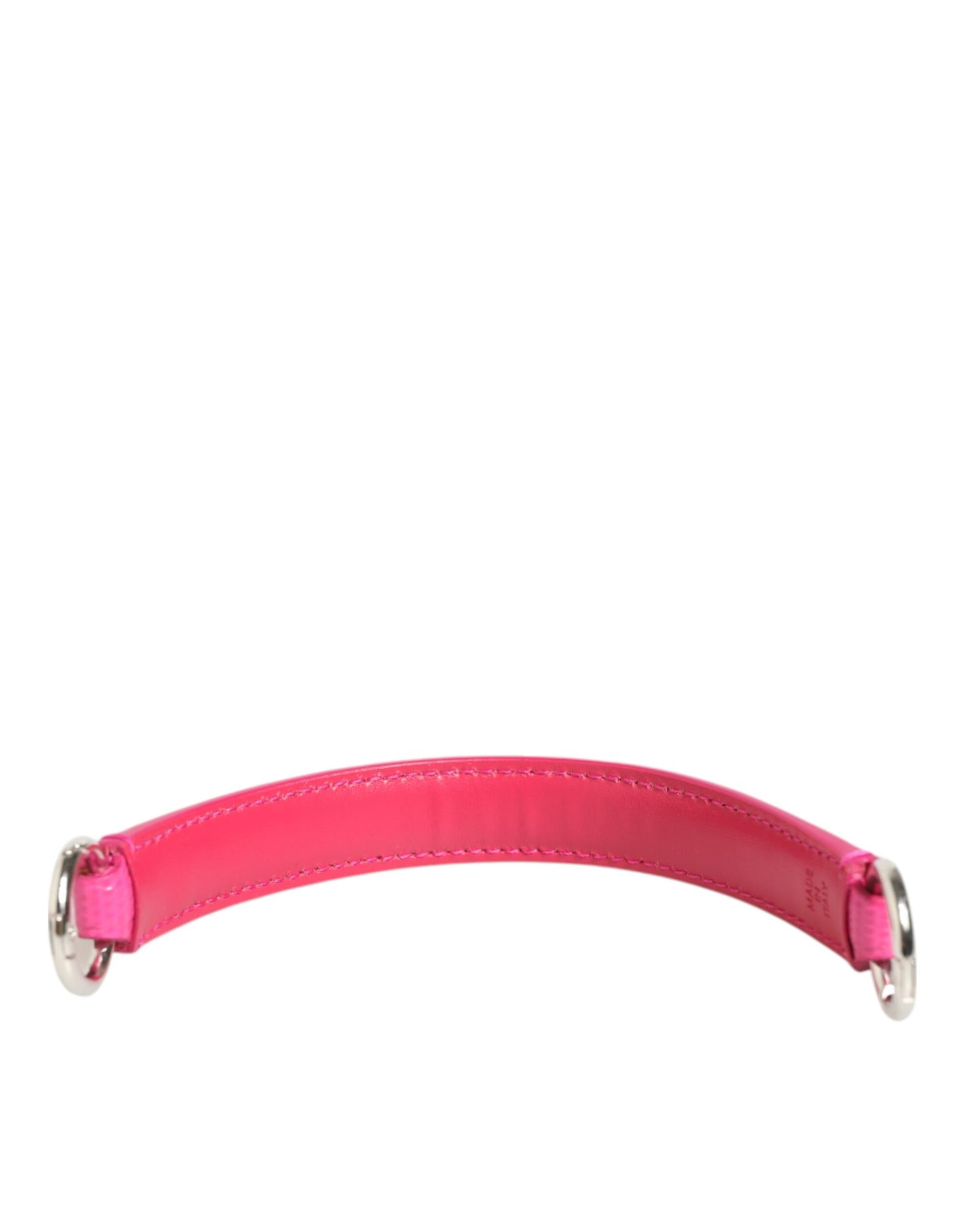 Dolce & Gabbana Pink Embellished Leather Bag Handle Women Shoulder Strap Curated Luxury Accessories by Orvyn