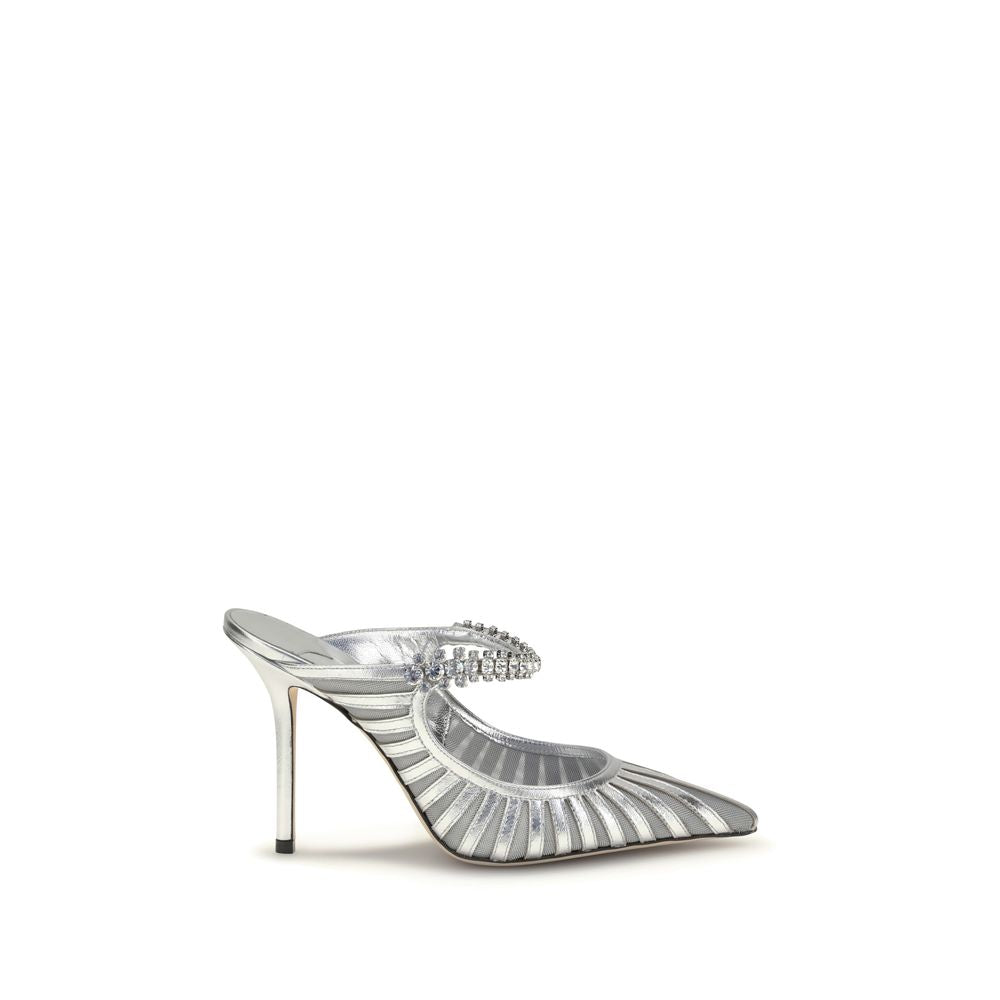 Jimmy Choo Silver Leather High Heel Pumps Curated Luxury Accessories by Orvyn