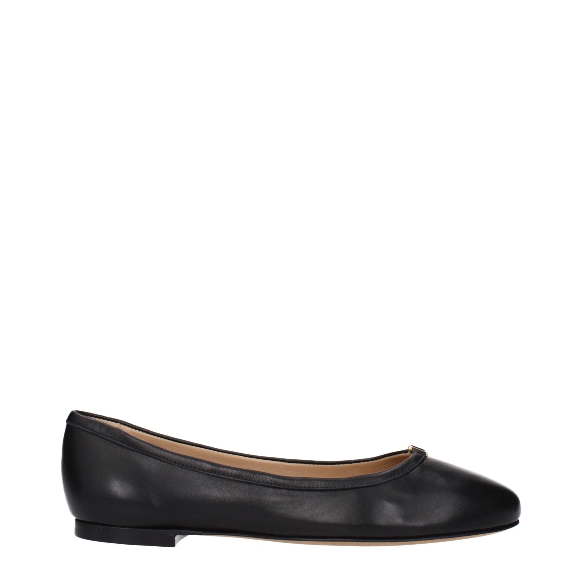 Chloé Black Leather Ballet Flats Curated Luxury Accessories by Orvyn