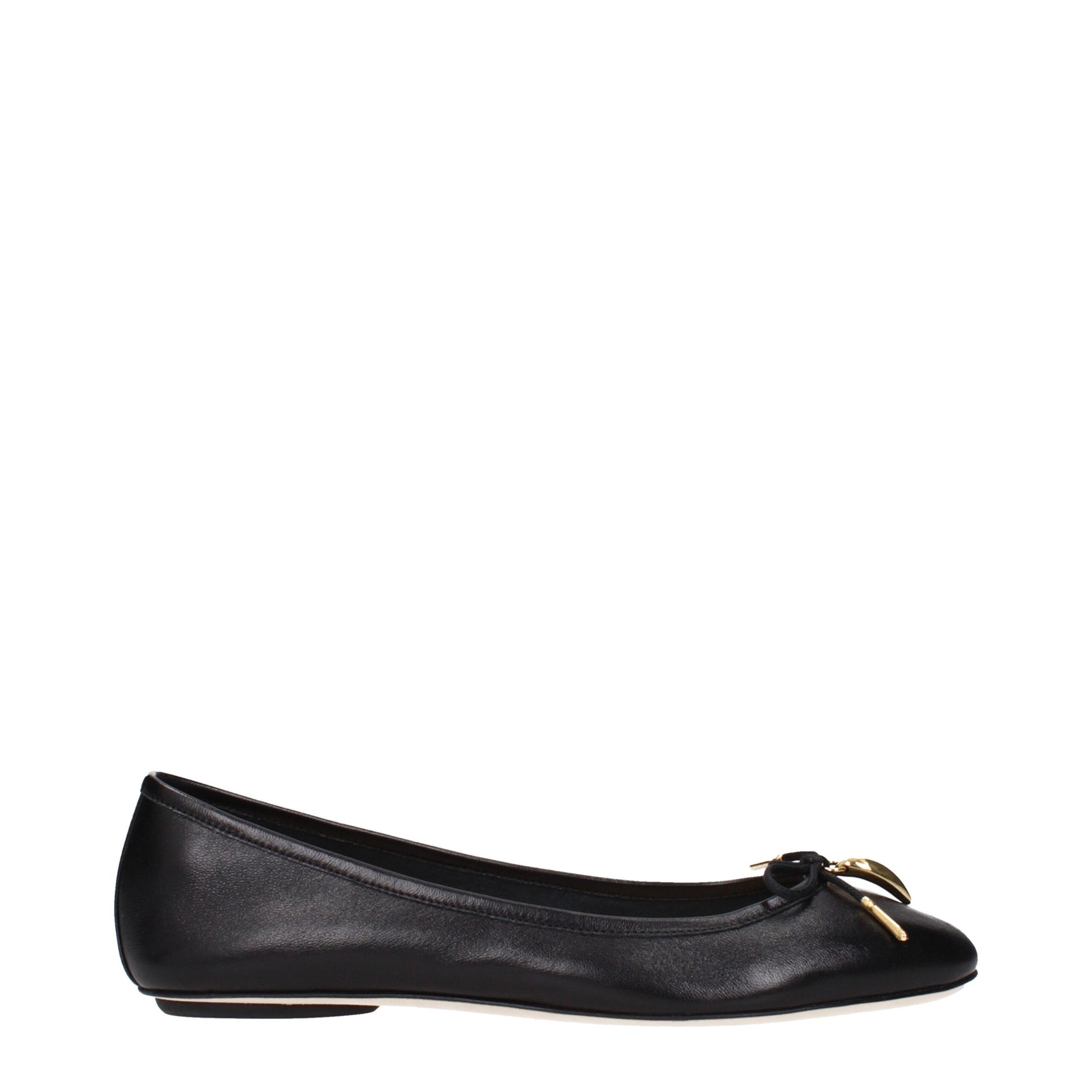 Chloé Black Leather Ballet Flats Curated Luxury Accessories by Orvyn