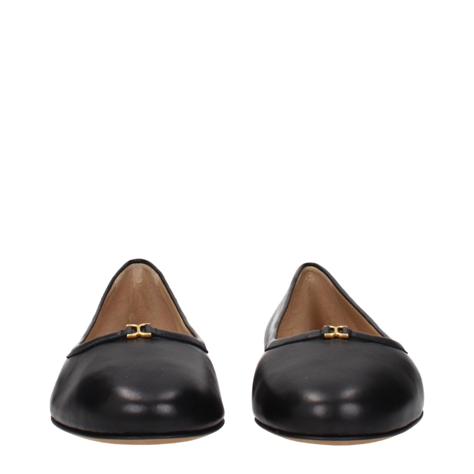 Chloé Black Leather Ballet Flats Curated Luxury Accessories by Orvyn