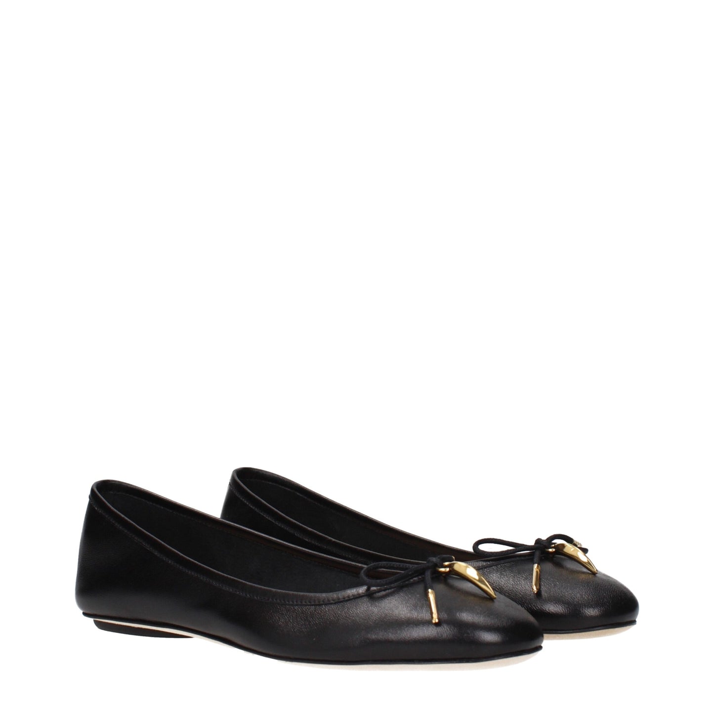 Chloé Black Leather Ballet Flats Curated Luxury Accessories by Orvyn
