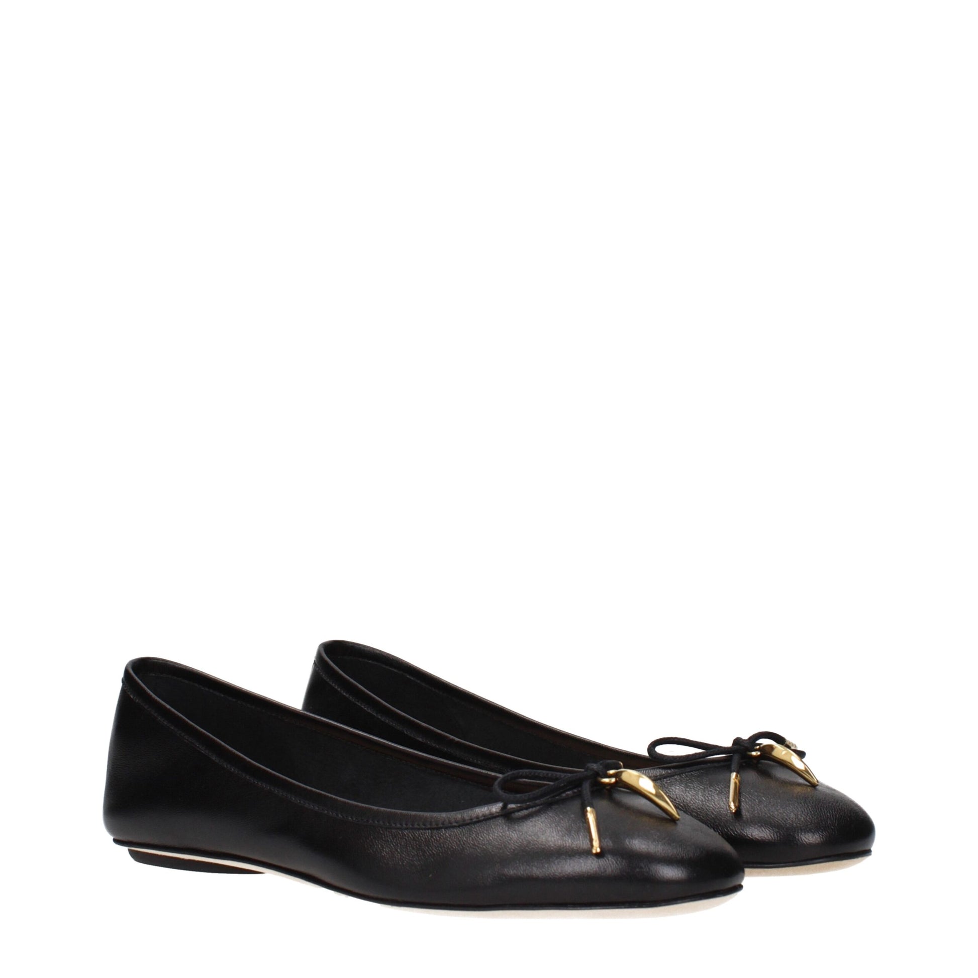 Chloé Black Leather Ballet Flats Curated Luxury Accessories by Orvyn