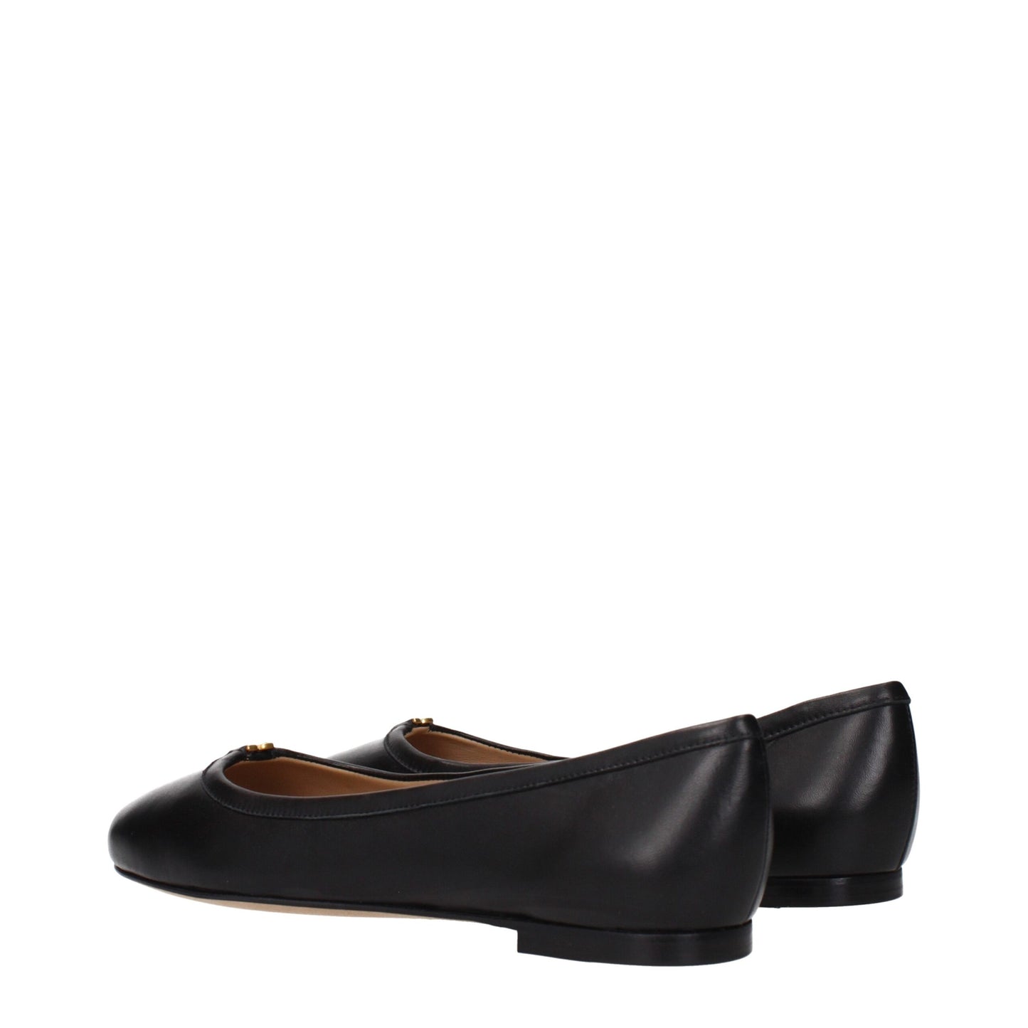 Chloé Black Leather Ballet Flats Curated Luxury Accessories by Orvyn