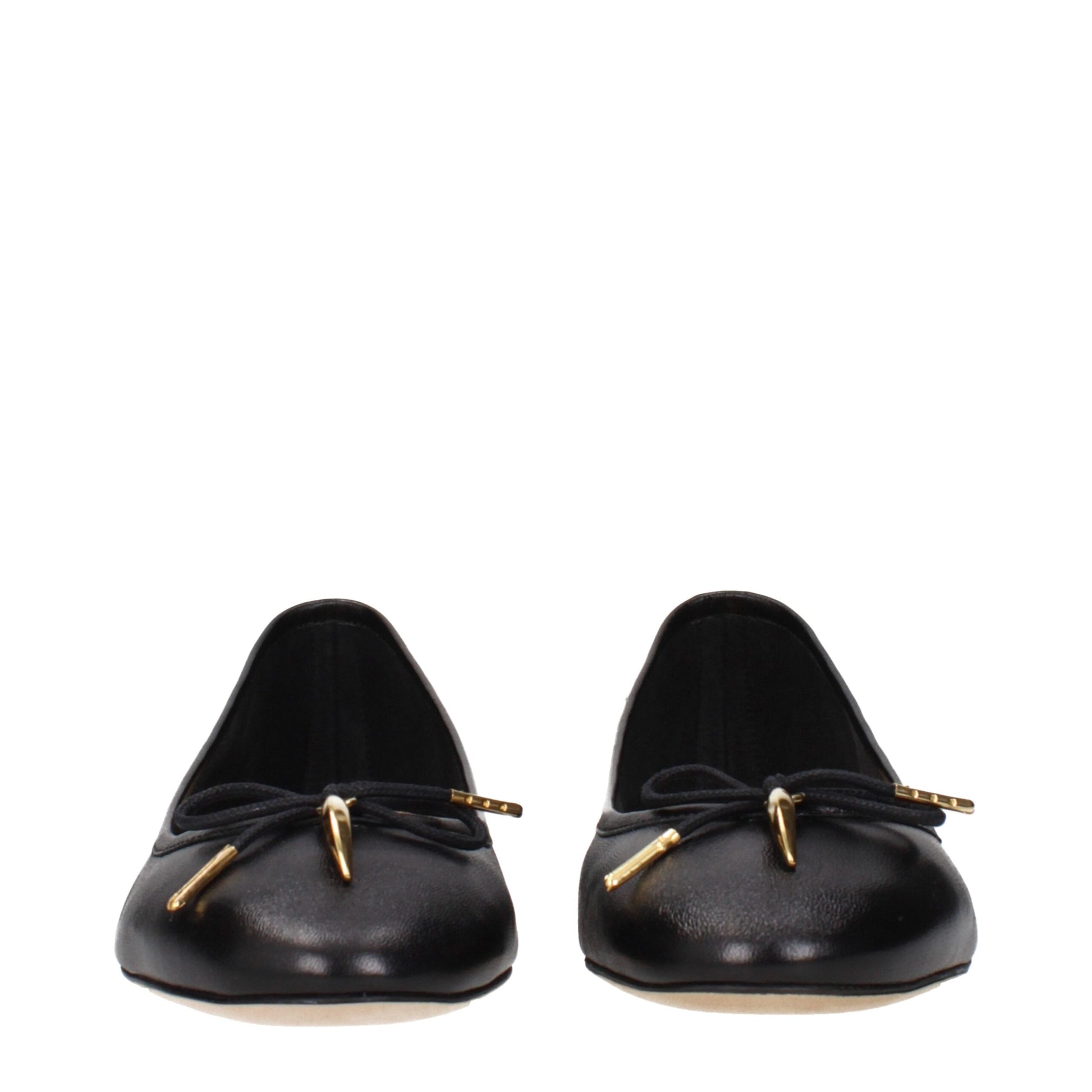 Chloé Black Leather Ballet Flats Curated Luxury Accessories by Orvyn