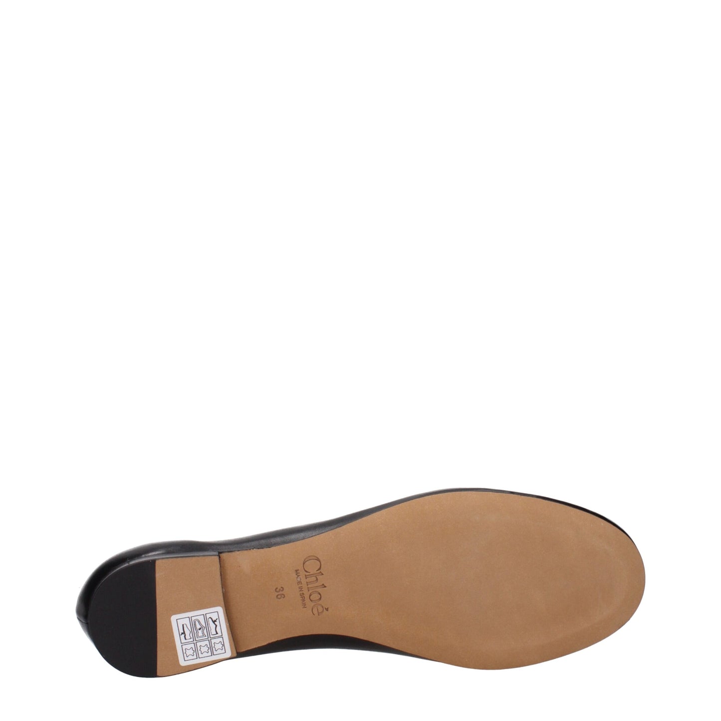 Chloé Black Leather Ballet Flats Curated Luxury Accessories by Orvyn