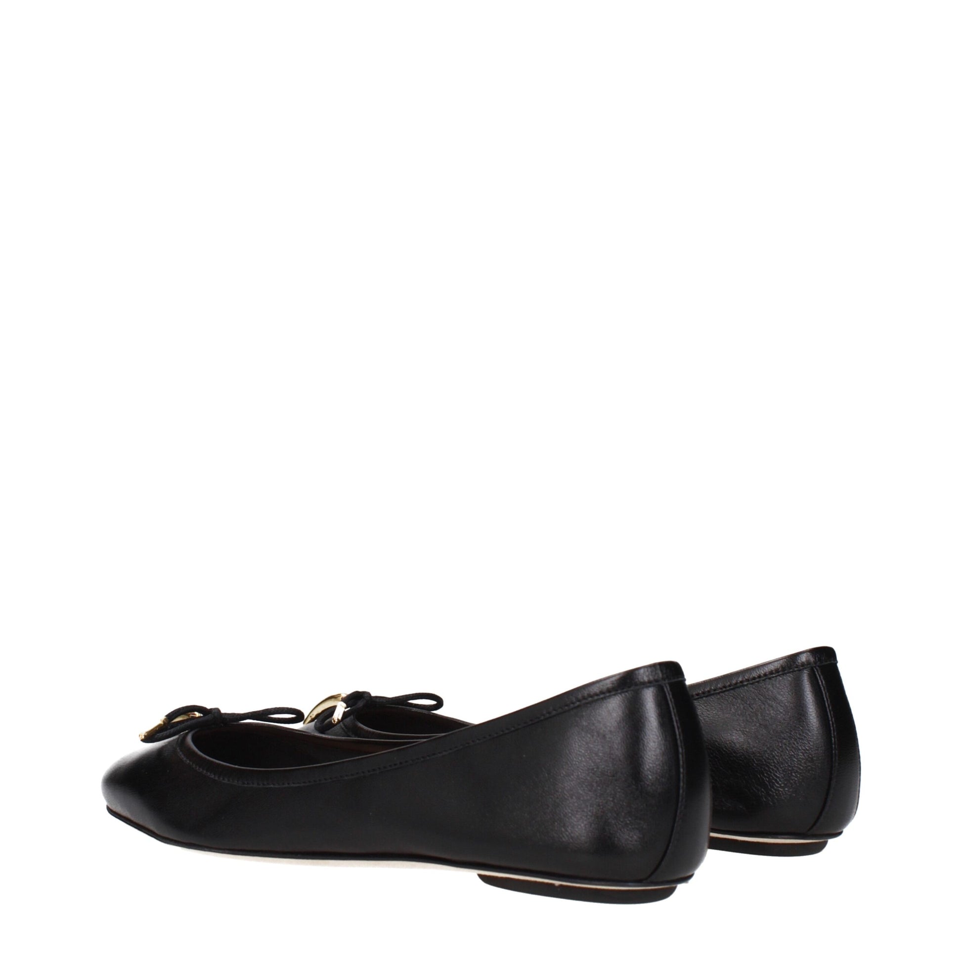 Chloé Black Leather Ballet Flats Curated Luxury Accessories by Orvyn