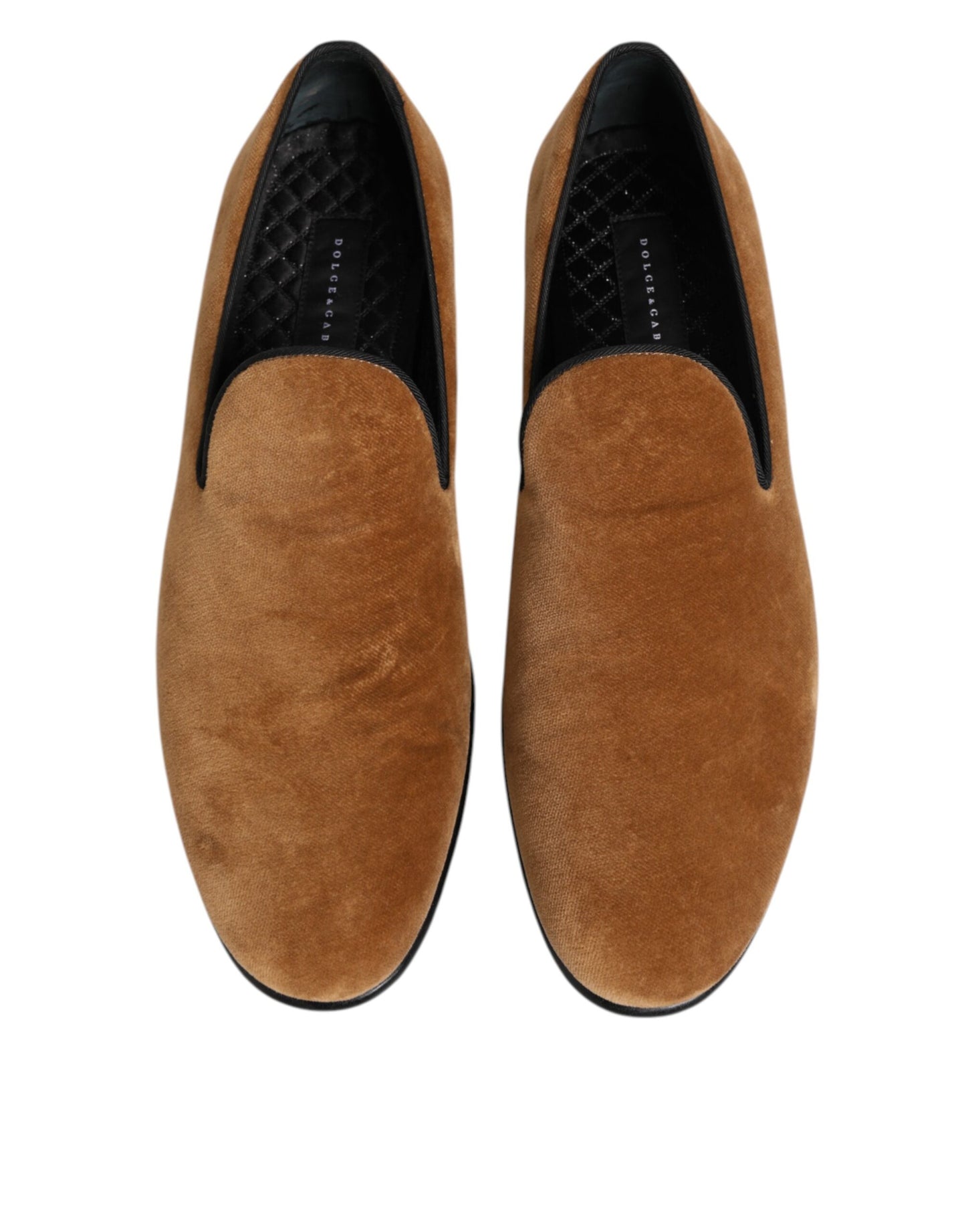 Dolce & Gabbana Brown Suede Slip On Men Loafers Formal Shoes Curated Luxury Accessories by Orvyn
