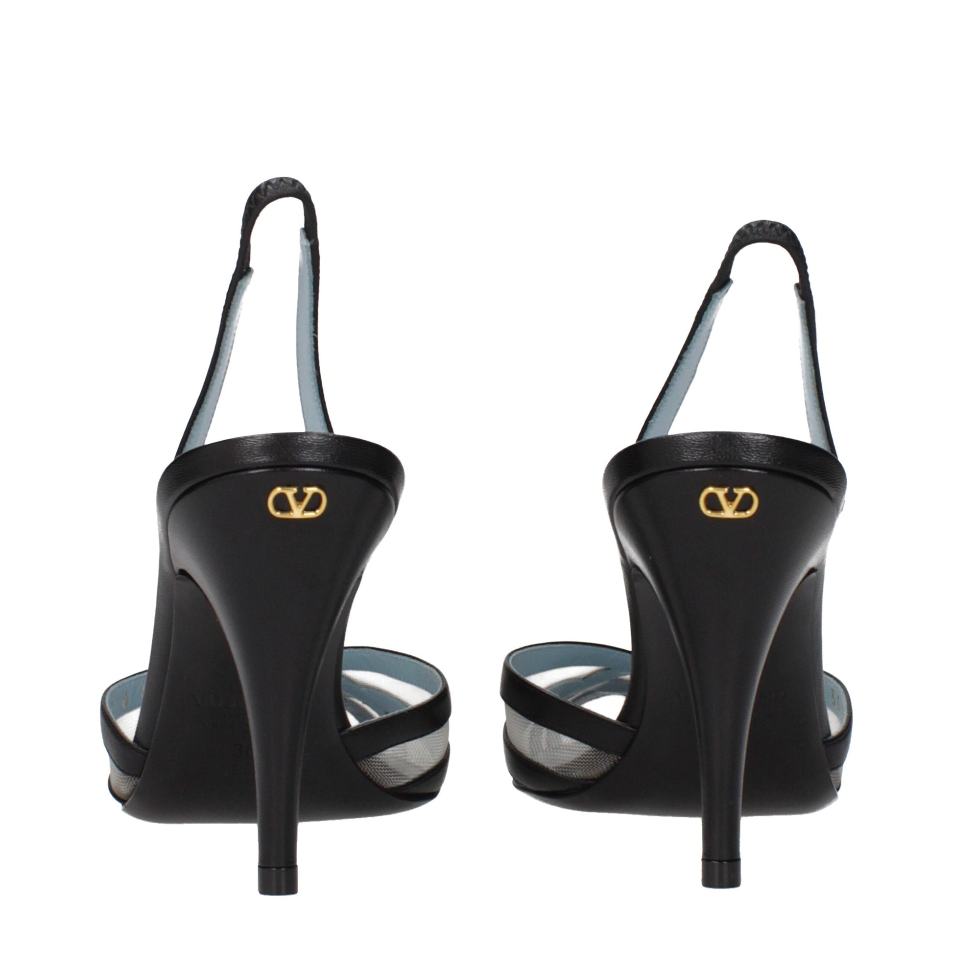 Valentino Garavani Black Leather High Heel Pumps Curated Luxury Accessories by Orvyn
