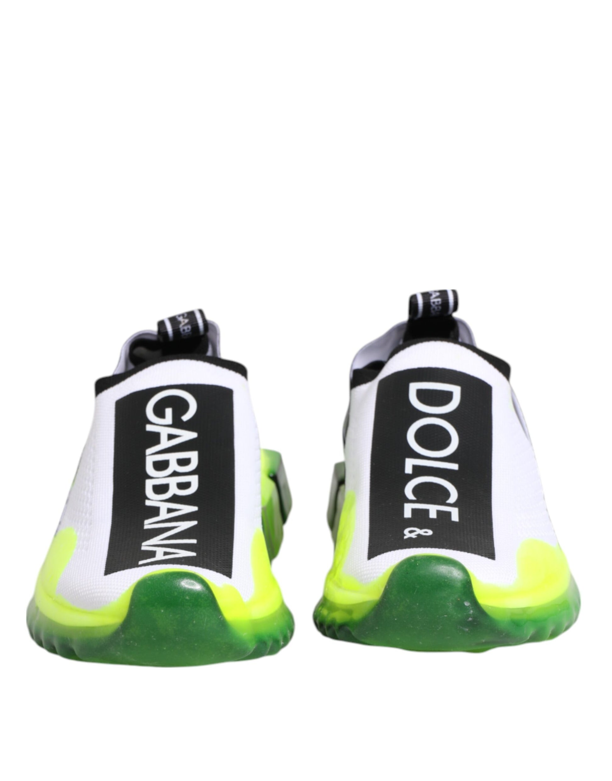 Dolce & Gabbana Black White Slip On Sorrento Sneakers Shoes Curated Luxury Accessories by Orvyn
