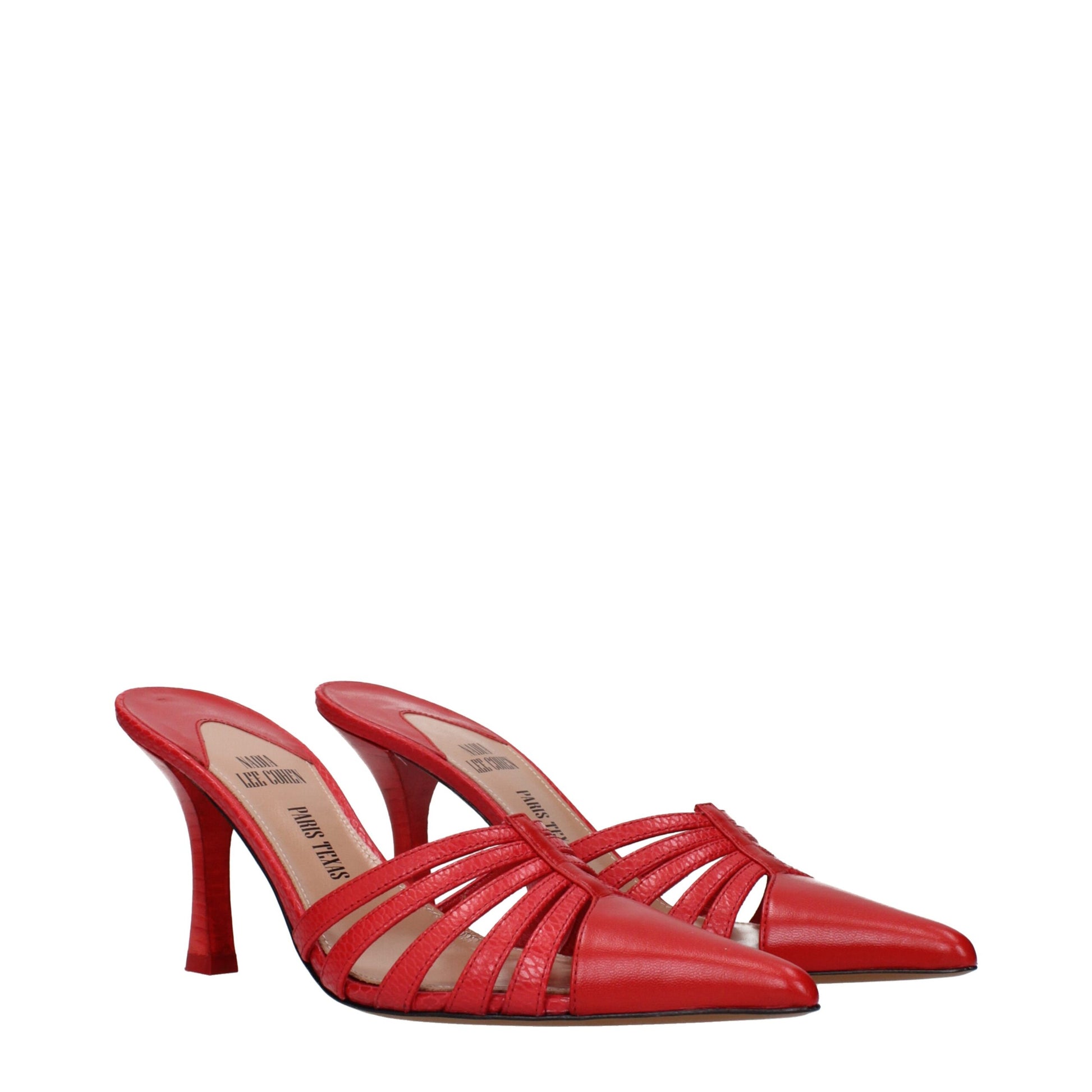 Paris Texas Red Leather Stiletto Heel Sandals Curated Luxury Accessories by Orvyn