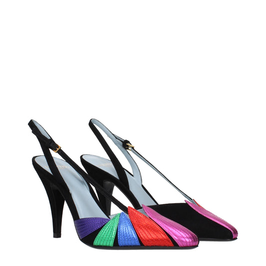 Valentino Garavani Black Leather High Heel Pumps Curated Luxury Accessories by Orvyn