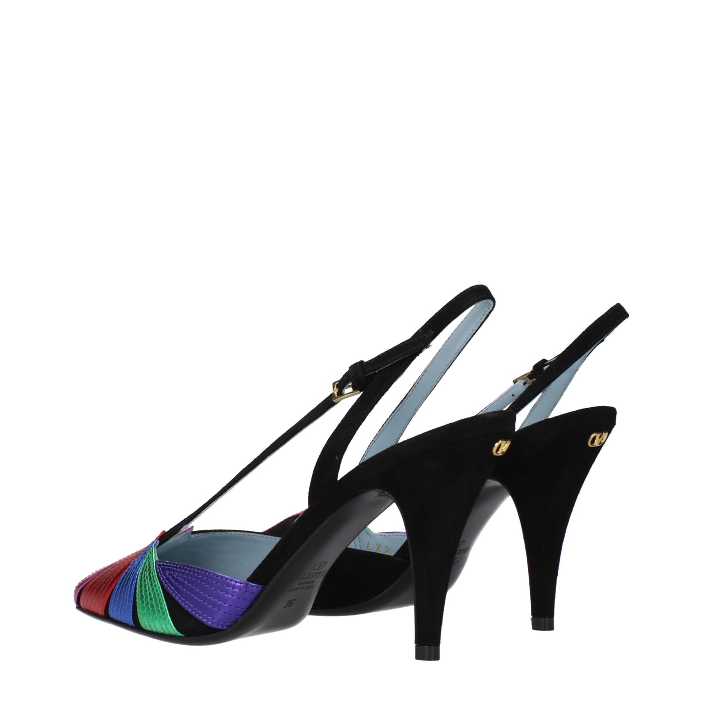 Valentino Garavani Black Leather High Heel Pumps Curated Luxury Accessories by Orvyn