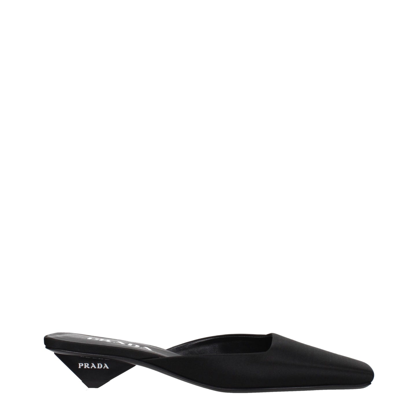 Prada Black Satin Flat Sandals Curated Luxury Accessories by Orvyn