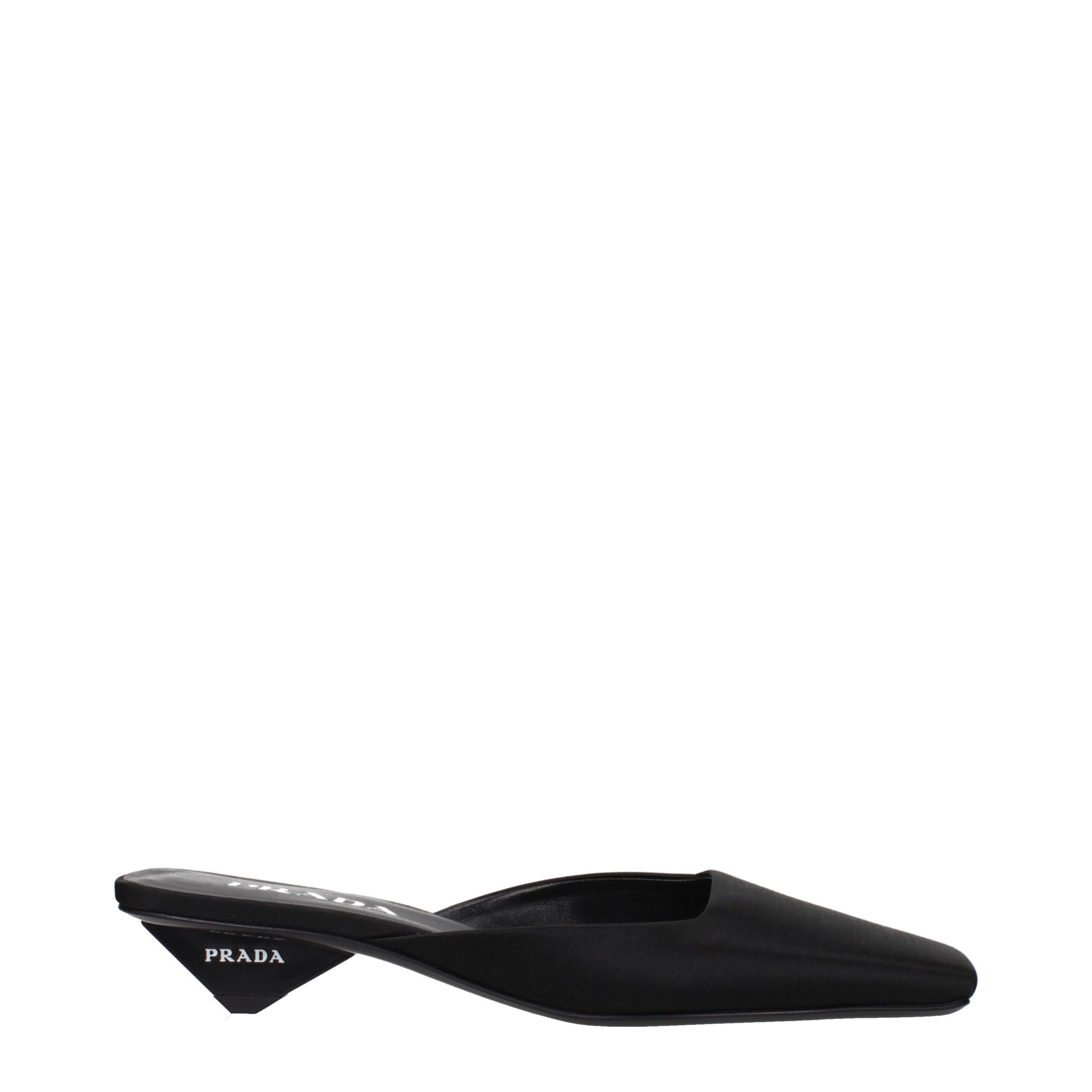 Prada Black Satin Flat Sandals Curated Luxury Accessories by Orvyn