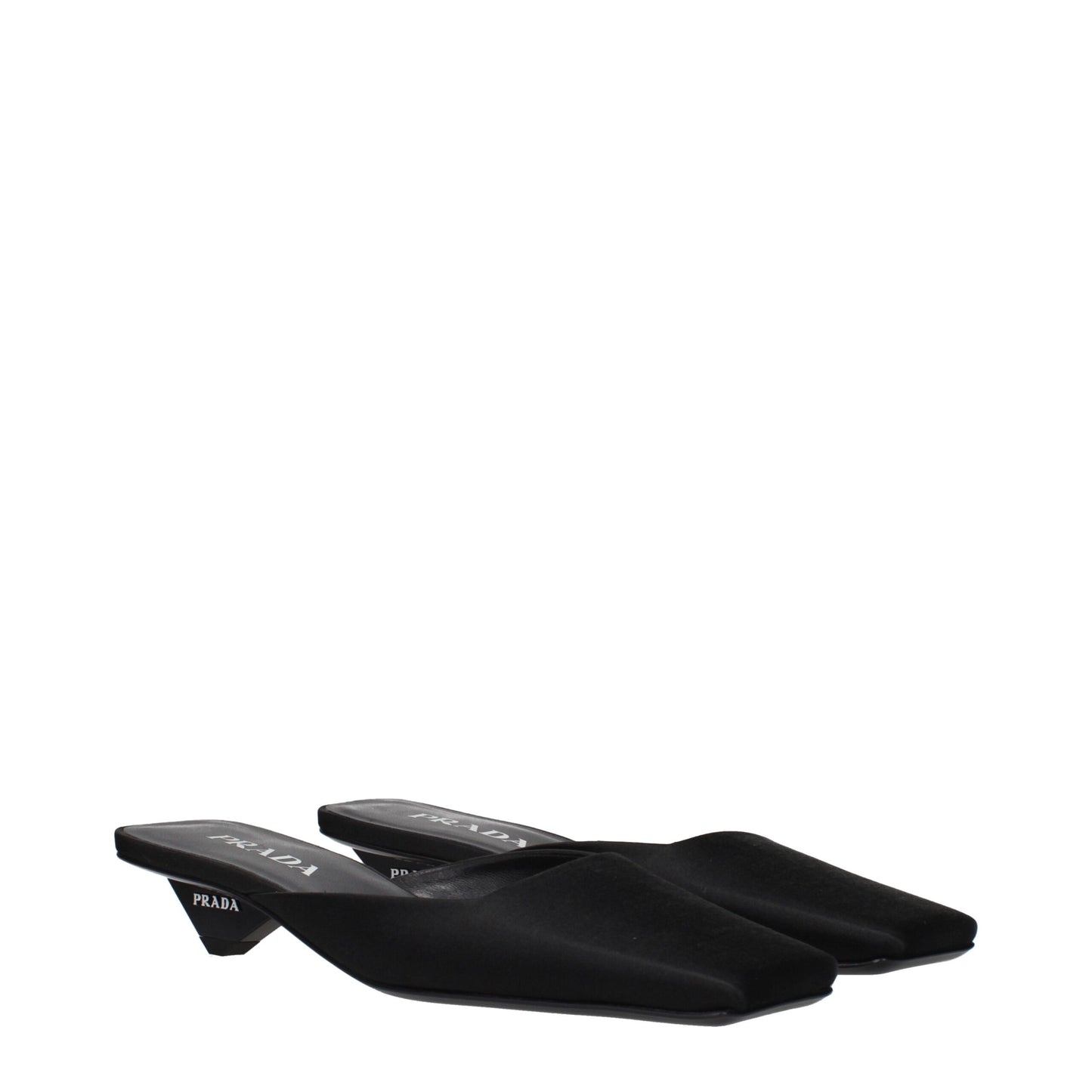Prada Black Satin Flat Sandals Curated Luxury Accessories by Orvyn