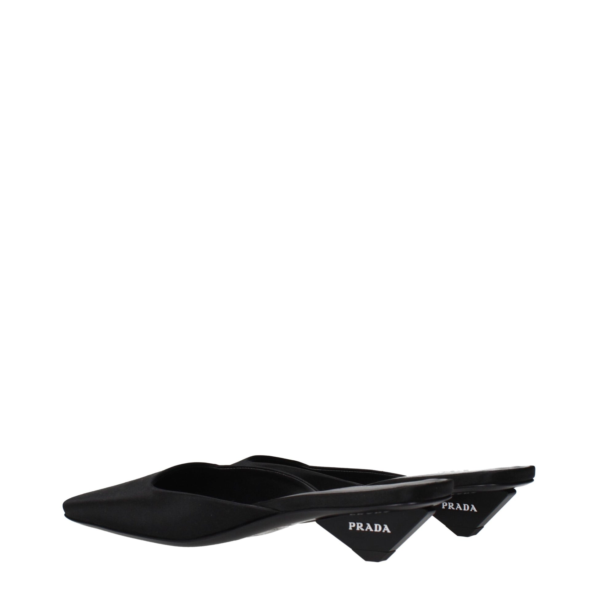 Prada Black Satin Flat Sandals Curated Luxury Accessories by Orvyn