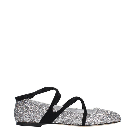 Jimmy Choo Gray Plastic Ballet Flats Curated Luxury Accessories by Orvyn
