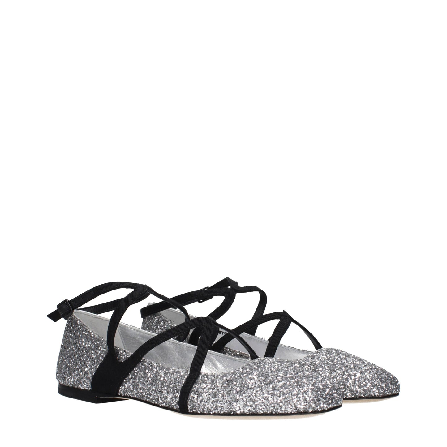 Jimmy Choo Gray Plastic Ballet Flats Curated Luxury Accessories by Orvyn