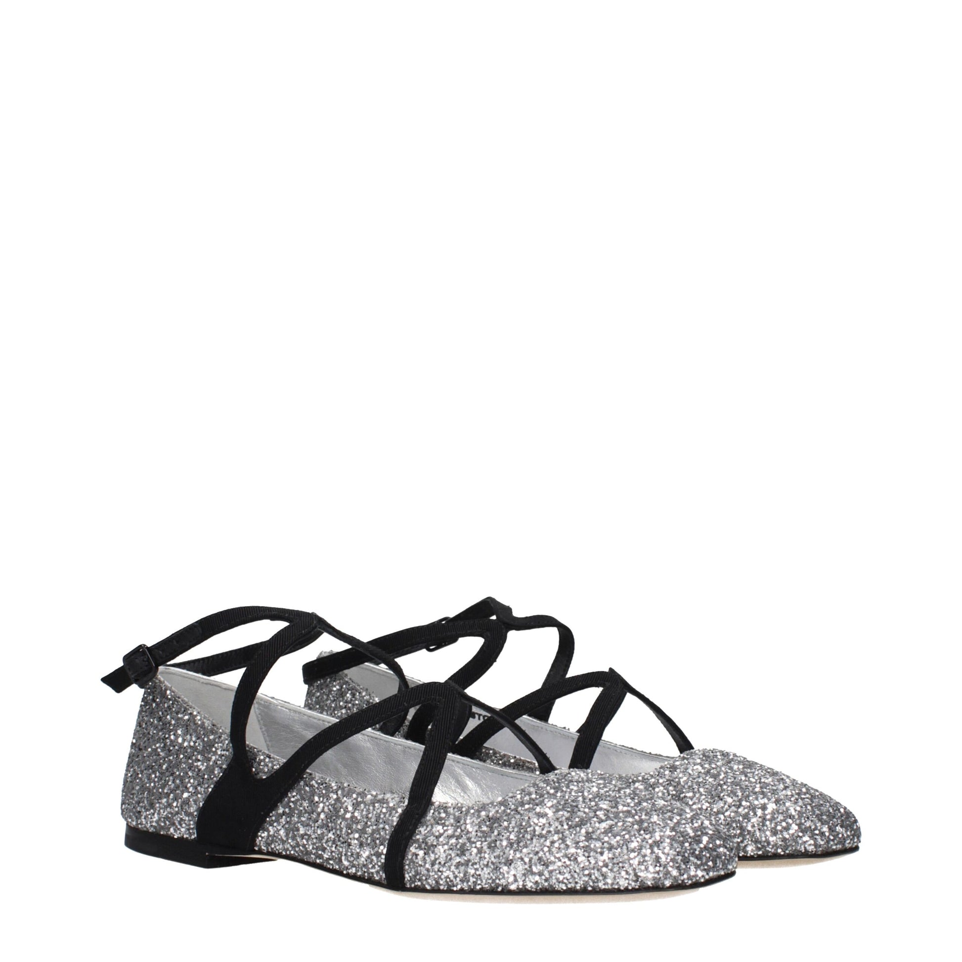 Jimmy Choo Gray Plastic Ballet Flats Curated Luxury Accessories by Orvyn