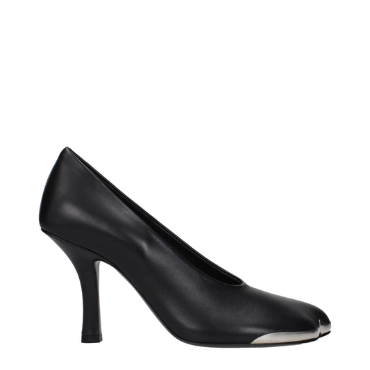 Burberry Black Leather High Heel Pumps Curated Luxury Accessories by Orvyn